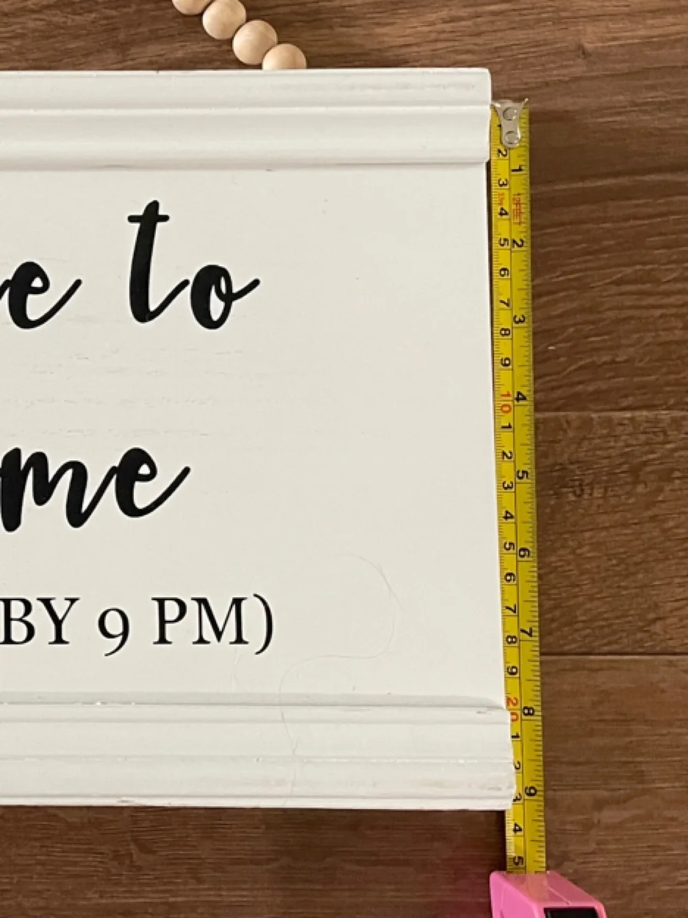 Welcome To Our Home Wood Wall Sign - White